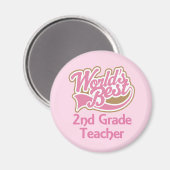 Werelden Beste 2e klas leraar Magneet (Voorkant / Achterkant)