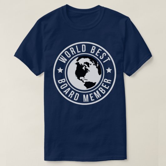 Werelden Beste bestuurslid 2 T-shirt (Design voorkant)