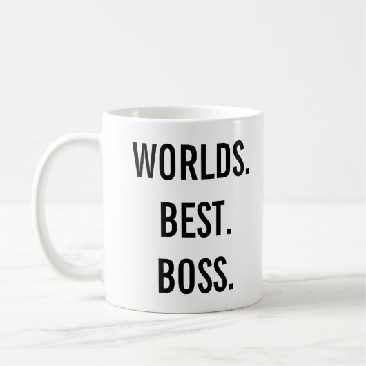 Werelden Beste Boss Kantoor Gift Mok Medewerker (Links)