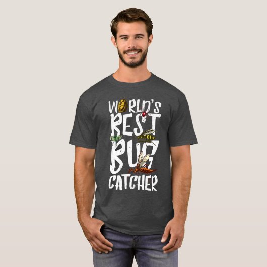 Werelden Beste Bug Catcher Grappige Insect Hunter  T-shirt (Voorkant volledig)
