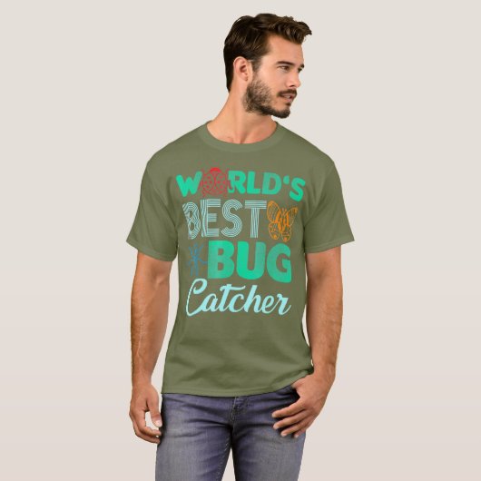 Werelden Beste Bug Catcher T Shirt - Bug Hunter vo (Voorkant volledig)