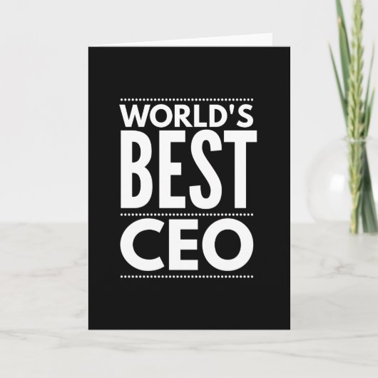 Werelden Beste CEO Kaart (Voorkant)