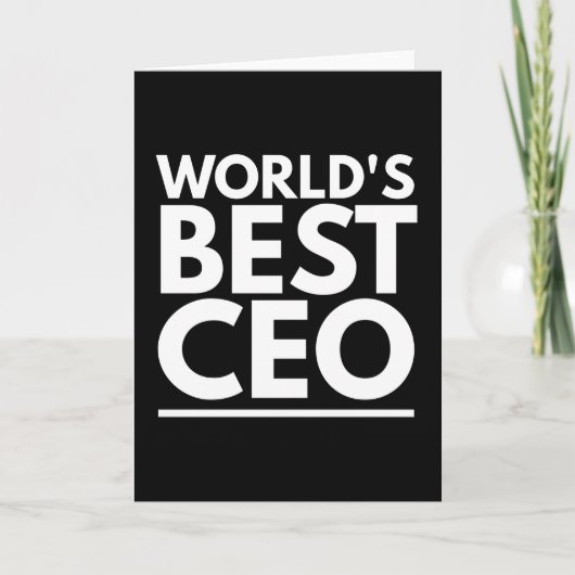 Werelden Beste CEO Kaart (Voorkant)