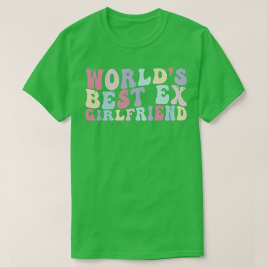 Werelden Beste ex Vriendin Retro T-shirt (Design voorkant)