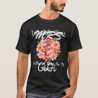 Werelden Beste Gigi Roze Perzik Bloem Boeket Oma T-shirt