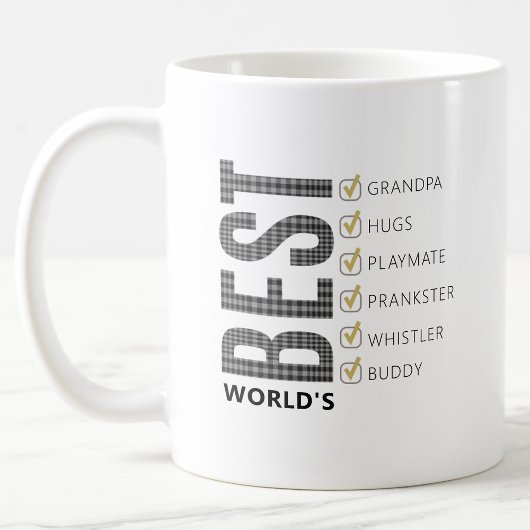 Werelden Beste Grootvader Checklist Koffiemok