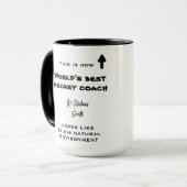 Werelden beste hockey coach kerst cadeau grappig mok (Voorkant links)