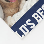 WERELDEN BESTE HOND DAD Custom Naam Foto Fleece Deken (Hoek)