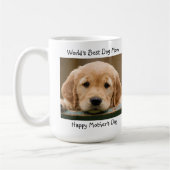 Werelden Beste Hond Mama- Moederdag - Blauwgroen F Koffiemok (Links)