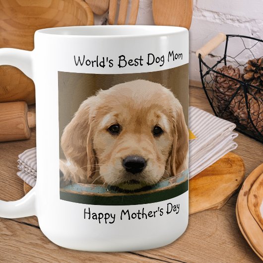 Werelden Beste Hond Mama- Moederdag - Blauwgroen F Koffiemok