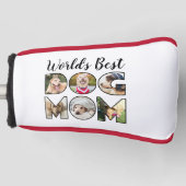 Werelden Beste Hond Moeder Quote 6 Foto Collage Golfheadcover (Voorkant)