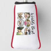 Werelden Beste Hond Moeder Quote 6 Foto Collage Golfheadcover (Draai 90)