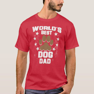 Werelden Beste Hond Papa Grappig Cadeau T-shirt