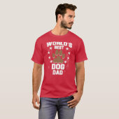 Werelden Beste Hond Papa Grappig Cadeau T-shirt (Voorkant volledig)