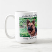 Werelden Beste Hond Papa- Vaderdag - Grijs Huisdie Koffiemok (Links)