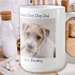 Werelden Beste Hond Papa - Vaderdag - Pet Photo Koffiemok<br><div class="desc">Fijne Vaderdag voor 's werelds beste hondenvader. Verander de foto naar je hond vaders favoriete pup. Geweldig cadeau van de hond.</div>