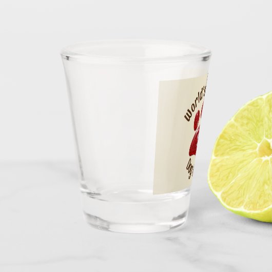 Werelden Beste Hond Walker Poot Print Klein Huisdi Shot Glas (Links)