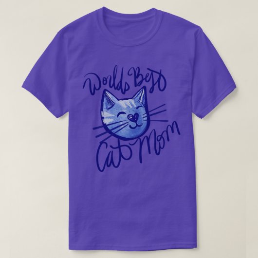 Werelden beste kat mam t-shirt (Design voorkant)