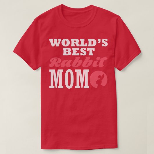 Werelden beste konijn mam 1 t-shirt (Design voorkant)