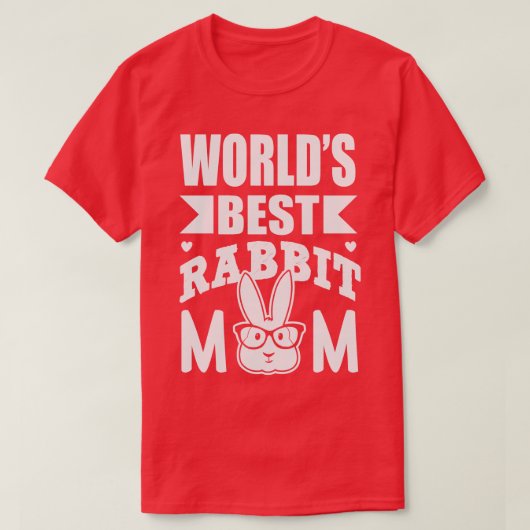 Werelden beste konijn mam 2 t-shirt (Design voorkant)