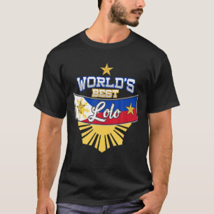 Werelden Beste Lolo ooit Filipijnse vlag Trots Fil T-shirt