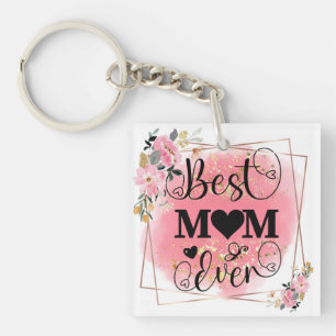 Werelden Beste Mam Elegante Moeder's Verjaardagsca Sleutelhanger