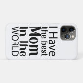 Werelden Beste Moeder Elegant Zwart-wit Script Case-Mate iPhone Case (Achterkant (horizontaal))