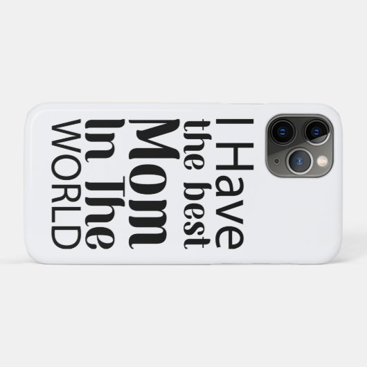 Werelden Beste Moeder Elegant Zwart-wit Script Case-Mate iPhone Case (Achterkant (horizontaal))