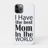 Werelden Beste Moeder Elegant Zwart-wit Script Case-Mate iPhone Case (Achterkant)