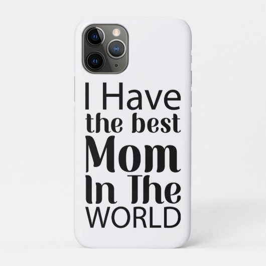 Werelden Beste Moeder Elegant Zwart-wit Script Case-Mate iPhone Case (Achterkant)