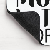 Werelden Beste Moeder Elegant Zwart-wit Script Muismat (Hoek)