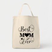 Werelden Beste Moeder Elegant Zwart-wit Script Tote Bag (Voorkant)