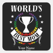 Werelden Beste Moeder Moederdag Regenboog Vlag Kle