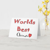 Werelden Beste Oma--De Giften van het moederdag Kaart (Gele Bloem)