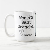 werelden beste opa met afbeelding koffiemok (Links)