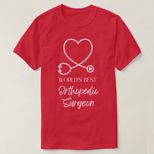 Werelden beste orthopedische chirurg t-shirt (Design voorkant)