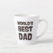 Werelden Beste Pap Grappig Pap Latte Mok (Rechts)