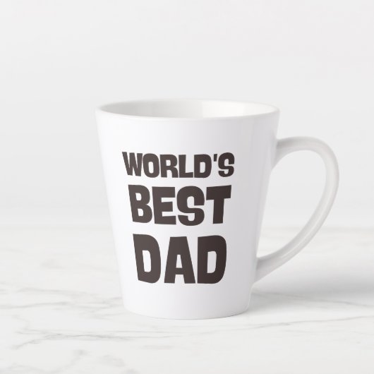 Werelden Beste Pap Grappig Pap Latte Mok (Rechts)