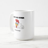 Werelden Beste Pap Ooit Grappig Cadeau Koffiemok (Voorkant links)