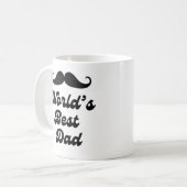 Werelden Beste Pap, Retro Script Vaders Dag Grappi Koffiemok (Voorkant links)