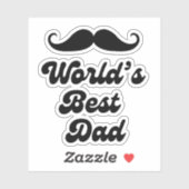 Werelden Beste Pap, Retro stijlvolle Vaders Dag Sticker (Vel)