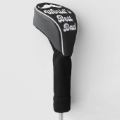 Werelden Beste Pap, Retro Vaders Dag Zwart & Wit Golfheadcover (Schuin)