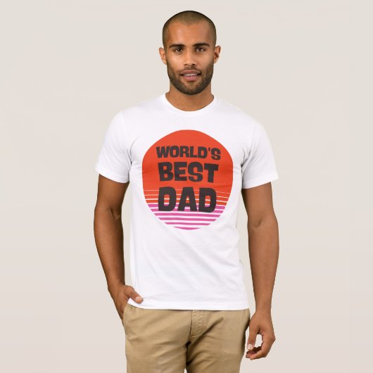 Werelden Beste Pap Vaderdag Sunset Pap T-shirt (Voorkant volledig)