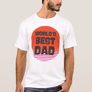 Werelden Beste Pap Vaderdag Sunset Pap T-shirt