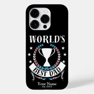 Werelden Beste Papa Vaderdag Trans Vlagkleuren Case-Mate iPhone 14 Pro Hoesje