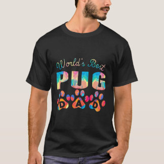 Werelden Beste Pug Papa Schilderij T-shirt