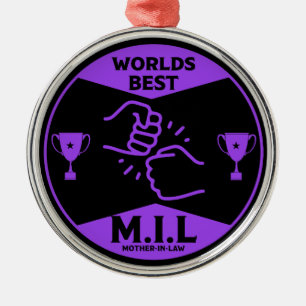 Werelden beste schoonmoeder metalen ornament