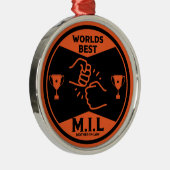 Werelden beste schoonmoeder metalen ornament (Rechts)