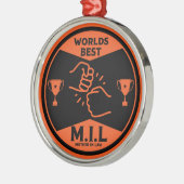 Werelden beste schoonmoeder metalen ornament (Links)