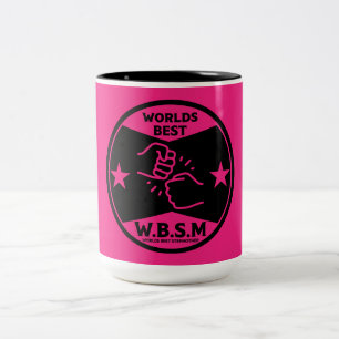 WERELDEN BESTE STAP MOEDER TWEEKLEURIGE KOFFIEMOK